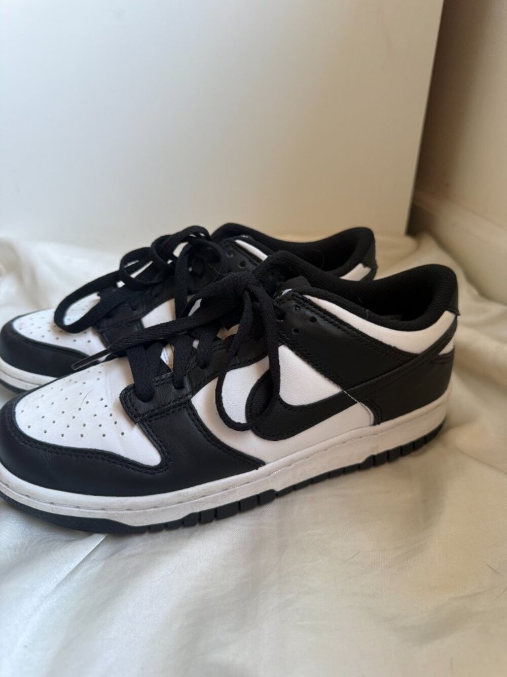 Nike Dunk Low Panda Black White Youth 6Y Womens 7.5 (CW1590-100)